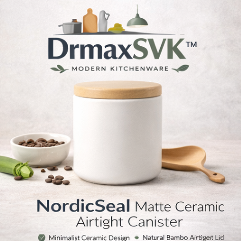 DrmaxSVK™ NordicSeal Matte Ceramic Airtight Canister