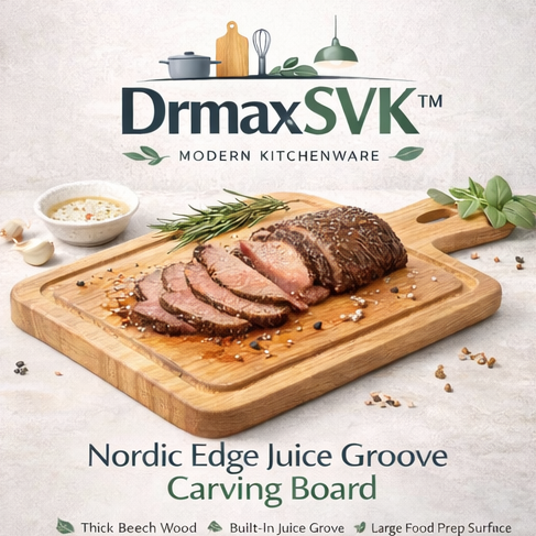 DrmaxSVK™ Nordic Edge Juice Groove Carving Board