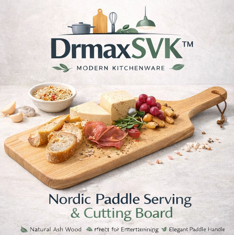 DrmaxSVK™ Nordic Paddle Serving & Cutting Board