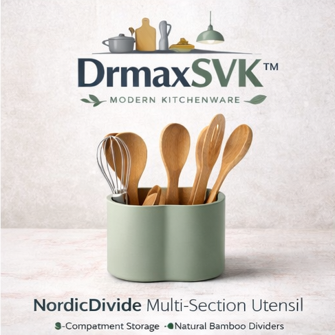 DrmaxSVK™ NordicDivide Multi-Section Utensil Organizer